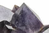 Deep Purple Amethyst Crystal Cluster With Huge Crystals #223277-2